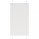 VidaXL Jaluzea plisată alb 80x150 cm Lățime țesătură 79,4cm poliester