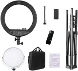 Cumpara ieftin Ring Light LED profesional, 45 cm, USB, telecomanda, oglinda, geanta, RL18