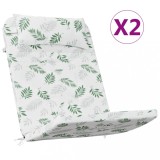 Cumpara ieftin Perne de scaun adirondack, 2 buc, model frunze, textil Oxford