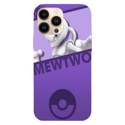 Husa compatibila cu Apple iPhone 14 Pro Max model Opponent mewtwo, Silicon, TPU, Viceversa foto