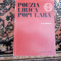 Tache Papahagi - Poezia lirica populara