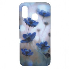 Husa Telefon Plastic Samsung Galaxy A40 a405 Blue Flowers