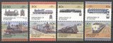 St. Vincent Grenadines 1985 Trains, Railways, 4 pair, MNH AL.084, Nestampilat