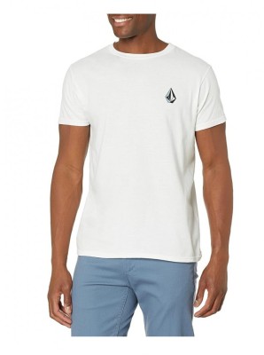 Tricou cu maneca scurta pentru barbati Volcom Blaquedout Ss Tee, alb, L - OUTLET foto