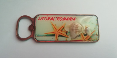 D1 - Magnet frigider - tematica turism - desfacator bere - Litoral Romania 1 foto