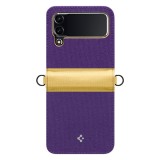 Husa pentru samsung galaxy z flip4 spigen compoty, pansy