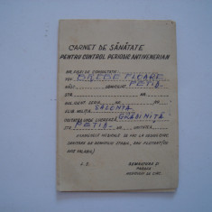 Carnet de sanatate pentru control periodic antivenerian, 1972