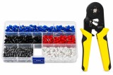 Cumpara ieftin Set cleste sertizare galben-negru 0.25-10 mm &sup2; cu trusa 500 pini terminali izolati, ferule multicolore pentru cabluri electrice