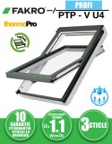 Fereastra mansarda FAKRO PTP-V U4, din PVC, 3 sticle
