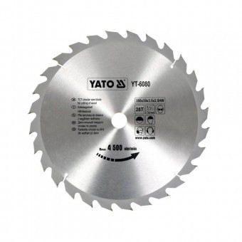 Disc fierastrau circular pentru lemn, Yato, 28T, 350 x 30 x 3.5 mm, dinti din wolfram foto