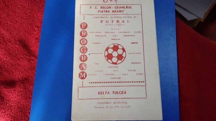 program Ceahlaul relon PN - Delta Tulcea