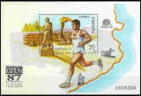 Cumpara ieftin Spania 1987 - Sport, Jocuri Olimpice expo filatelic Gerona, coli