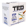 CABLU FTP CAT 5E CUPRU 0.52MM 305M TED ELECTR - KAB-TED8