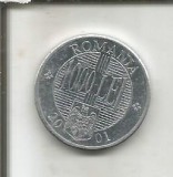 (No1) moneda- ROMANIA- 1000 LEI 2001, Aluminiu