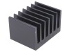 Radiator negru extrudat cu aripioare 50x66x40mm