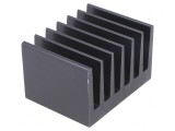 Radiator negru extrudat cu aripioare 50x66x40mm