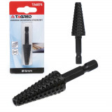 Freza conica HSS Tagred pentru lemn, cu carburi, 1/4&quot;, diametru 15mm