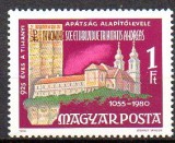 UNGARIA 1980, 925 de ani - Abatia Tihany, MNH, neuzat