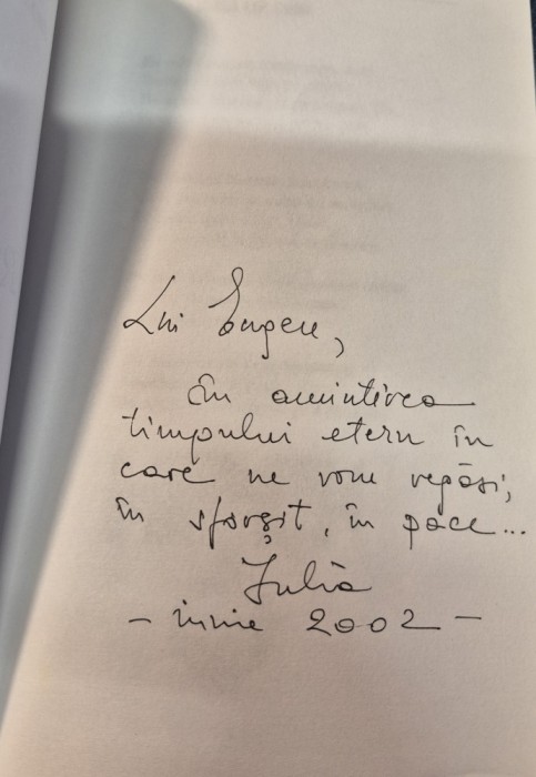 Ruga lui Cain Iulia Giurgiu cu autograf