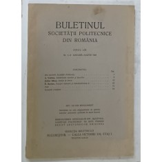 BULETINUL SOCIETATII POLITECNICE DIN ROMANIA , NR. 1-3 , 1948