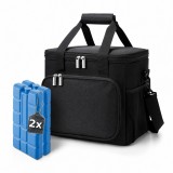 Geanta termica pentru transportul alimentelor, 15 L, 2 pastile racire incluse, Lunch box, JollyMag, KP06CZ, 30x23x22 cm