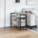 VidaXL Raft pentru cărți Gri Sonoma 75 x 30 x 58,5 cm Lemn compozit 883979