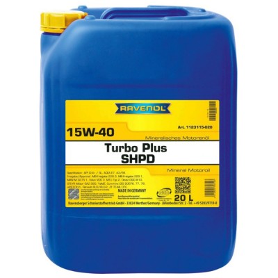 Ulei Ravenol Turbo Plus SHPD 15W40 20 litri foto