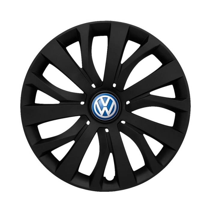 Set 4 capace roti roti 15 inchi (R15) compatibile Volkswagen, Model - 345, Sigla Albastra