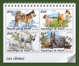 NIGER 2018 - Caini /set complet-bloc + colita MNH (2 imagini)