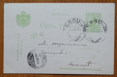 CP adresata lui Mihai Dragomirescu de catre Vasile Lascar, Tg. Jiu, 1910 foto