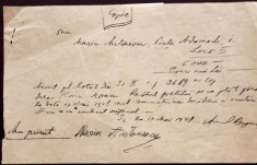 Maria Antonescu - document autograf, dat&acirc;nd din anul 1940