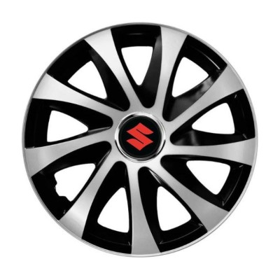 Set 4 capace roti Drift exrta silver&amp;amp;black R15 Compatibil Cu Suzuki foto