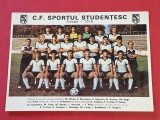Foto fotbal SPORTUL STUDENTESC BUCURESTI (anii`80) - format mare 21X15 cm