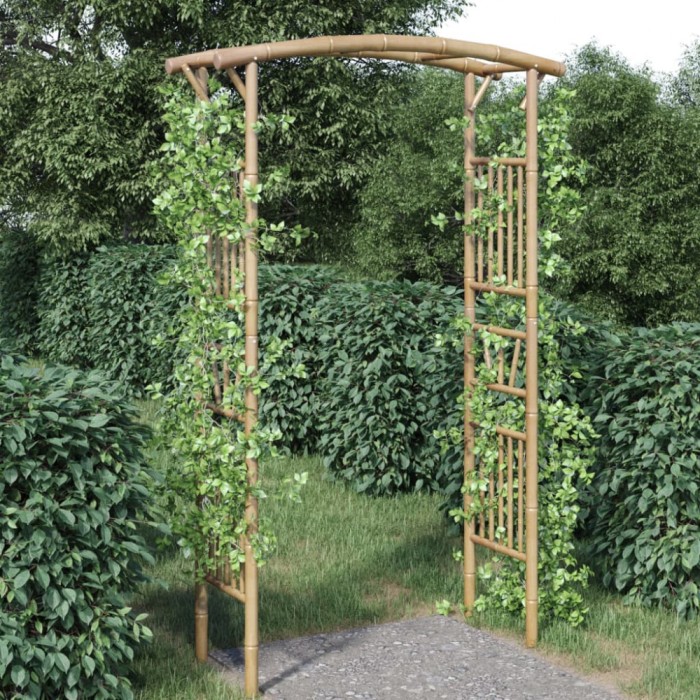 vidaXL Arcadă pentru trandafiri, 118x40x187 cm, bambus 341746