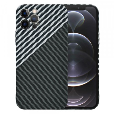Husa pentru Apple iPhone 12 Pro, Techsuit, Carbonite FiberShell, Gri foto
