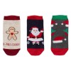 șosete Dama Zozonia Crăciun, Set 3 Buc, Multicolor, Mărime 36-42, Oem