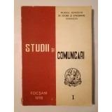 Georgeta Carcadia et al. - Studii și comunicări I (Muzeul Județean de Istorie și Etnografie Vrancea; 1978)
