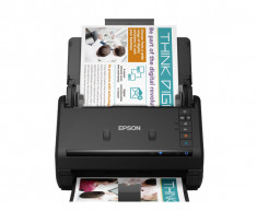 Scanner Epson ES-500WII 600DPI CIS USB Wi-Fi Negru foto