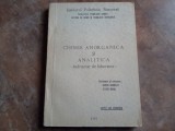 Chimie Anorganica si Analitica - Indrumar de laborator- Guran C. Jitaru Ioana, 1987