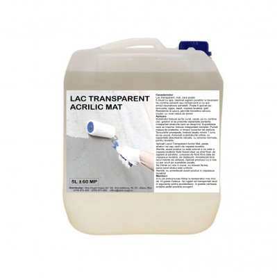 Lac Acrilic Transparent Mat 5 Litri foto