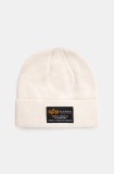Alpha Industries căciulă Crew Beanie culoarea bej, 128924