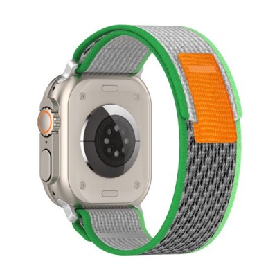 Curea pentru Apple Watch 1/2/3/4/5/6/7/8/9/SE/SE 2 (38/40/41mm) - Techsuit Watchband (W039) - Green / Green foto