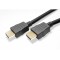 Cablu 1.4V HDMI 0.5m cu Ethernet 4K Ultra HD 2160p 30Hz conectori auriti Goobay