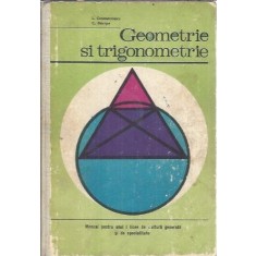 Geometrie si trigonometrie, manual pentru anul I liceu (1974) - Laura Constantinescu