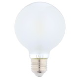 Bec LED filament Hoff glob G80 E27 4W 540lm lumina rece 6500 K, mat