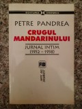 Crugul Mandarinului Jurnal Intim 1952-1958 - Petre Pandrea , B112, Vremea
