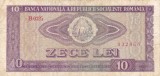 ROMANIA 10 lei 1966 VF!!!
