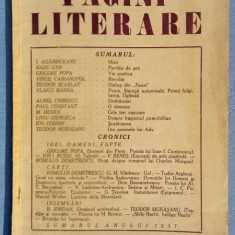 Revista Pagini literare nr.12/decembrie 1937