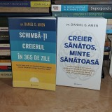 LOT DOUA CARTI * DANIEL G. AMEN - SCHIMBA-TI CREIERUL + CREIER SANATOS , 2024 *