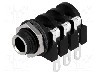 Conector jack, Jack 6,3mm, 3 contacte, mama, AMPHENOL - ACJS-MHS